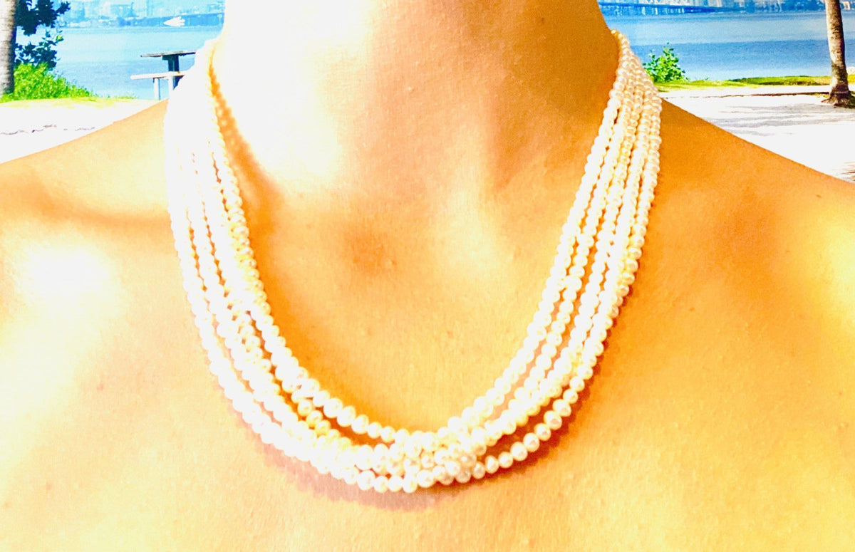 Waterfall Pearl Necklace