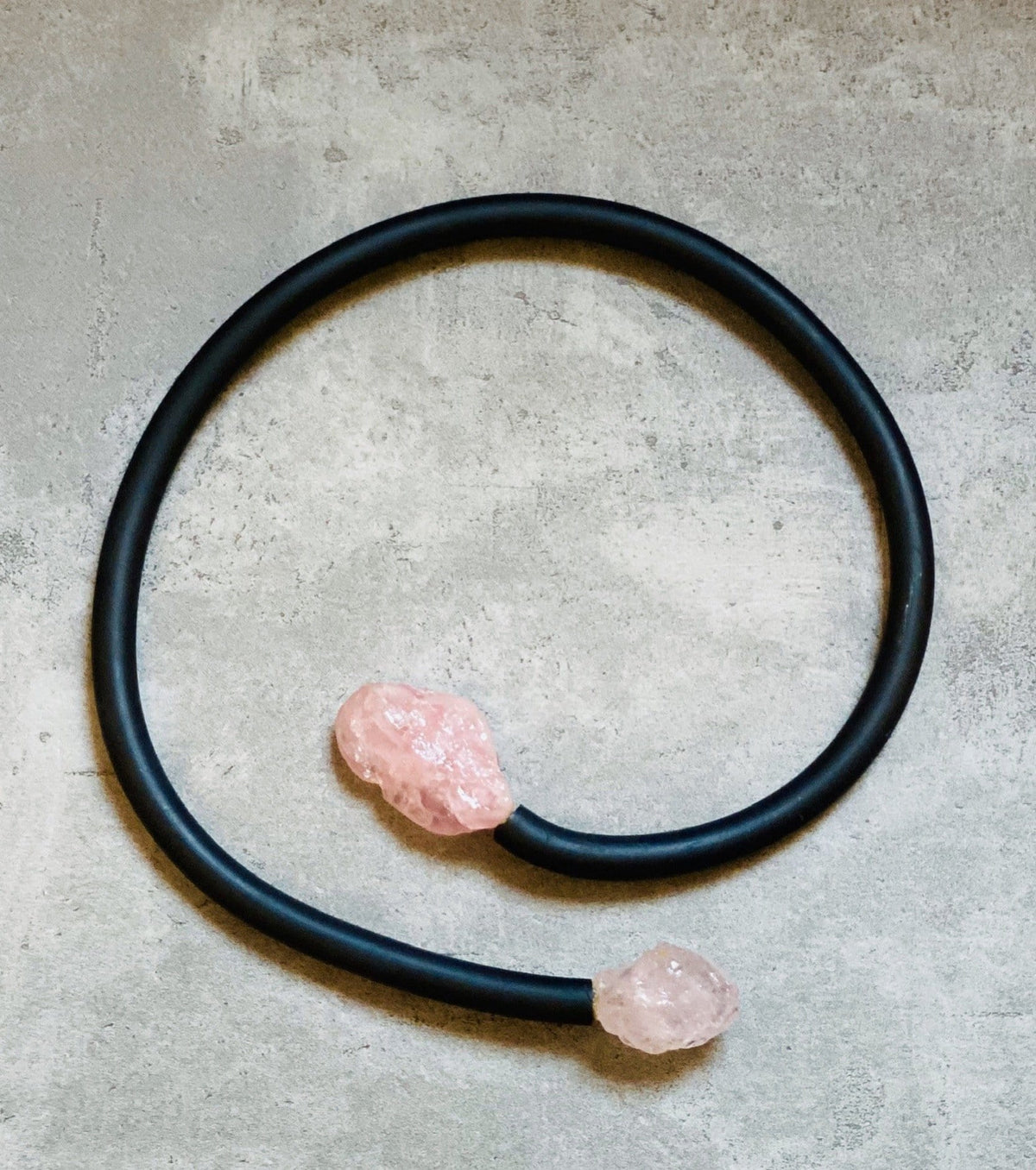 Statement Necklace Rose Quartz