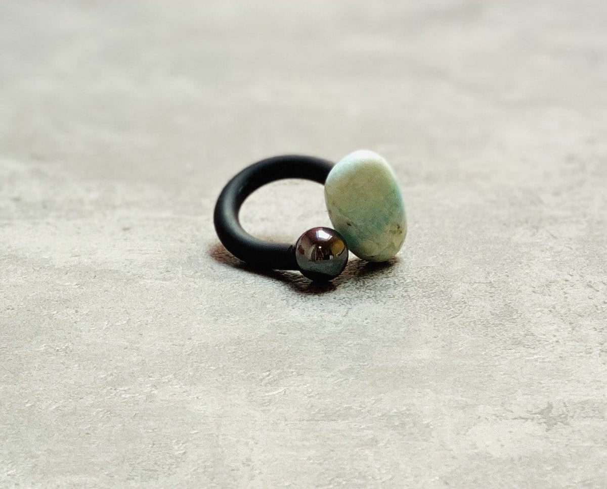 Amazonite Statement Ring