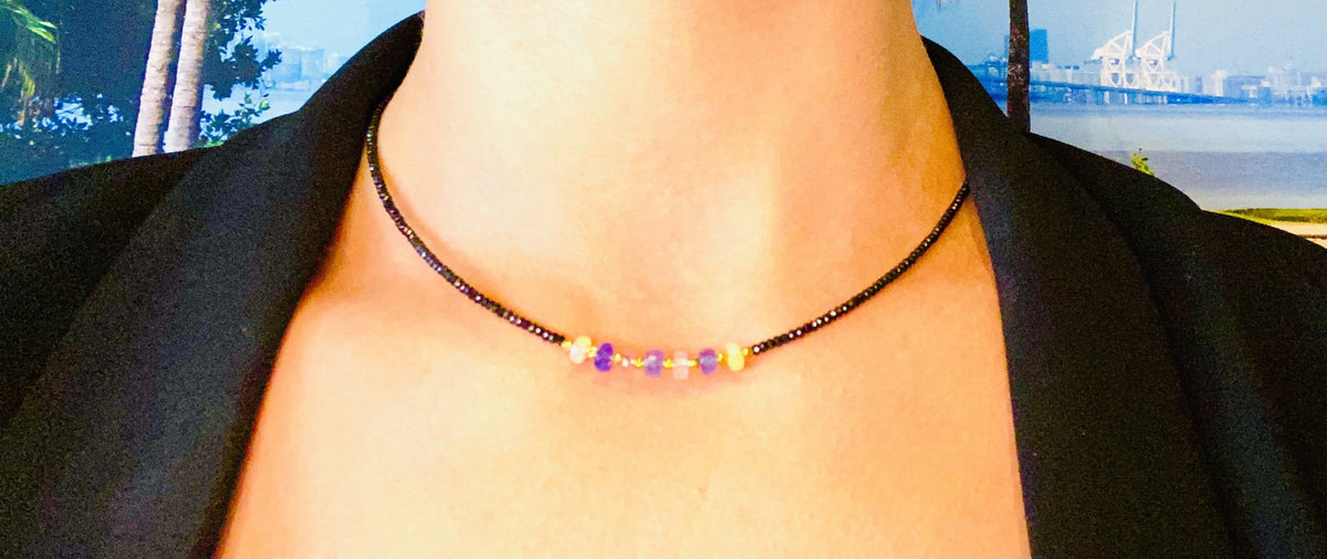 Tanzanite Opal Necklace