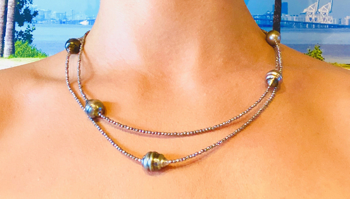 Tahiti Hematite Necklace