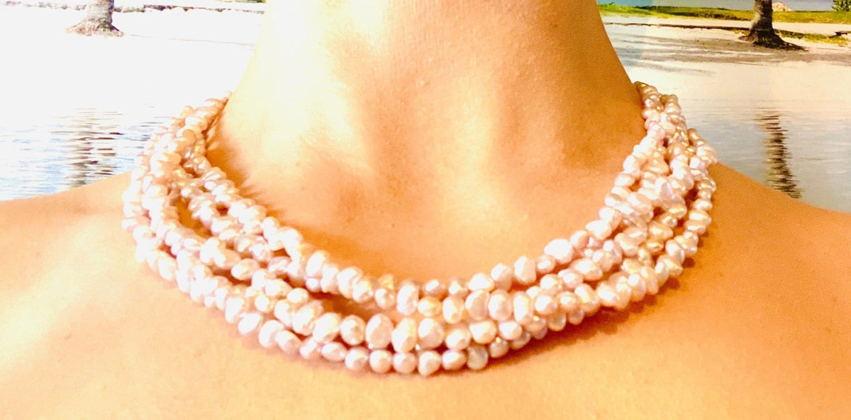 Waterfall Pearl Necklace KESHI