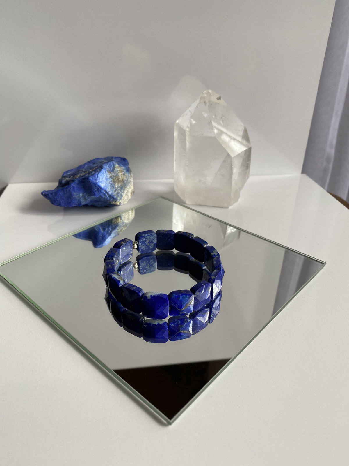 190kt Lapislazuli Bracelet Blue Power Masculine