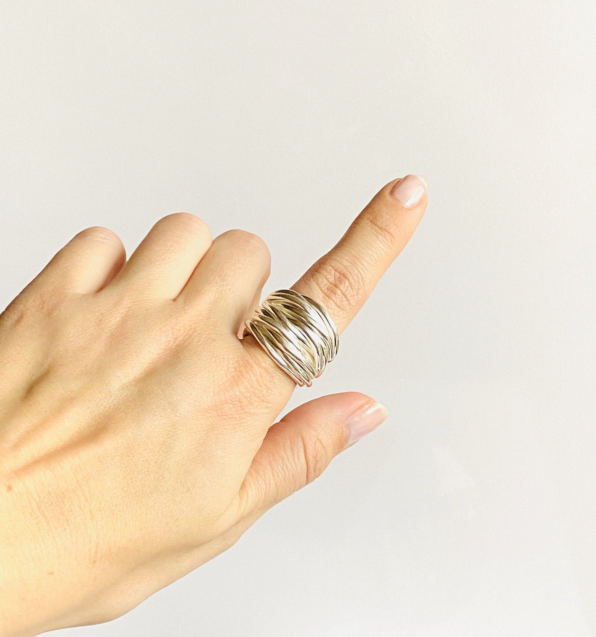 Silver Statement Ring Impressive