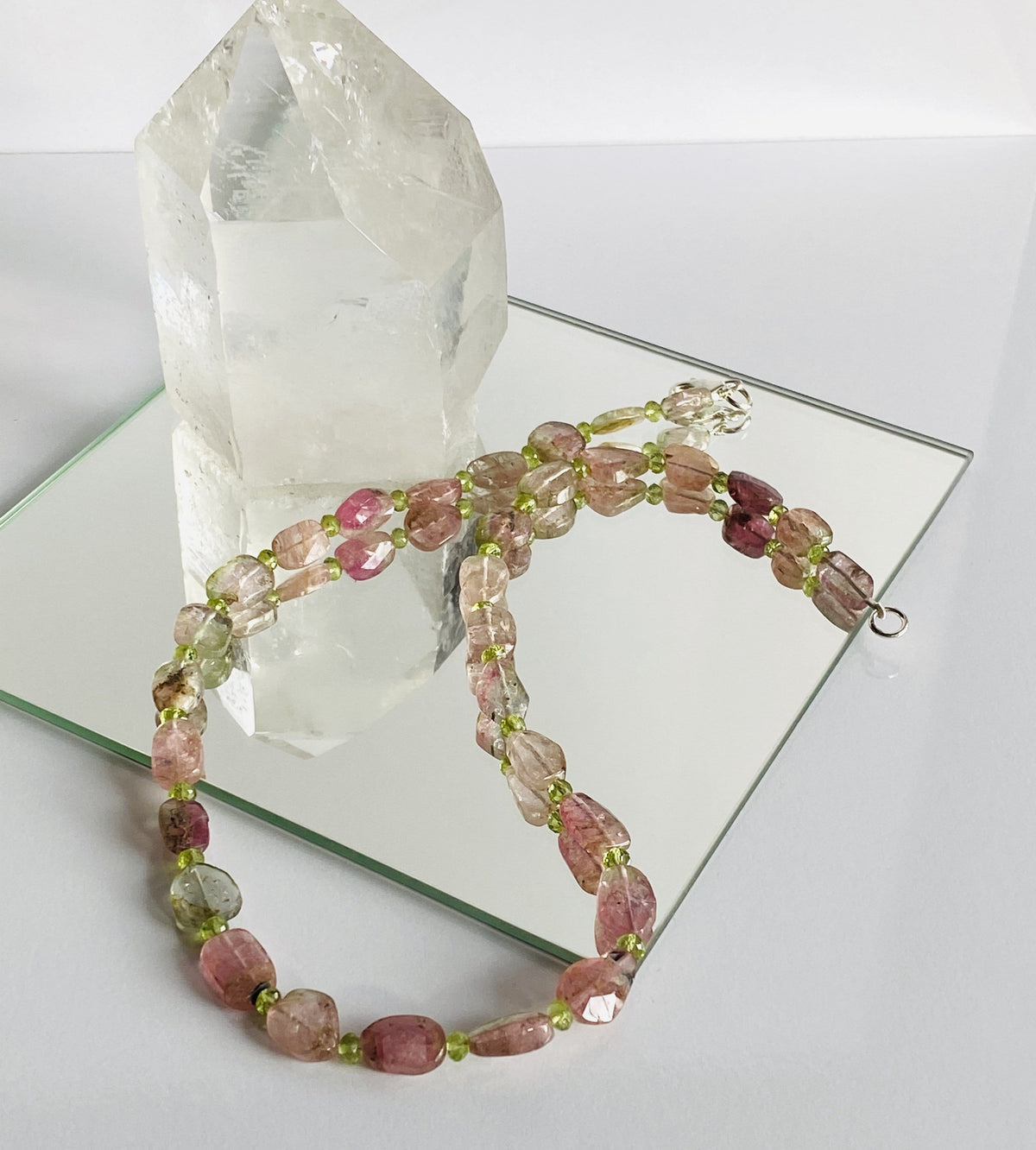 Watermelon Tourmaline Necklace AAA