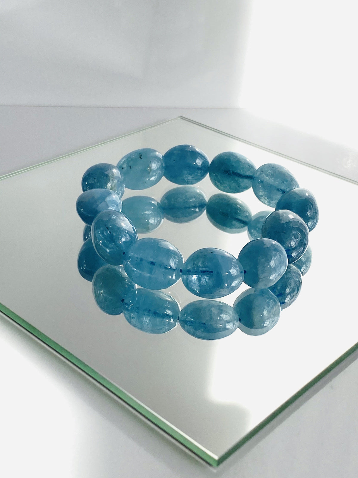 A-Grade Aquamarine Bracelet 18mm