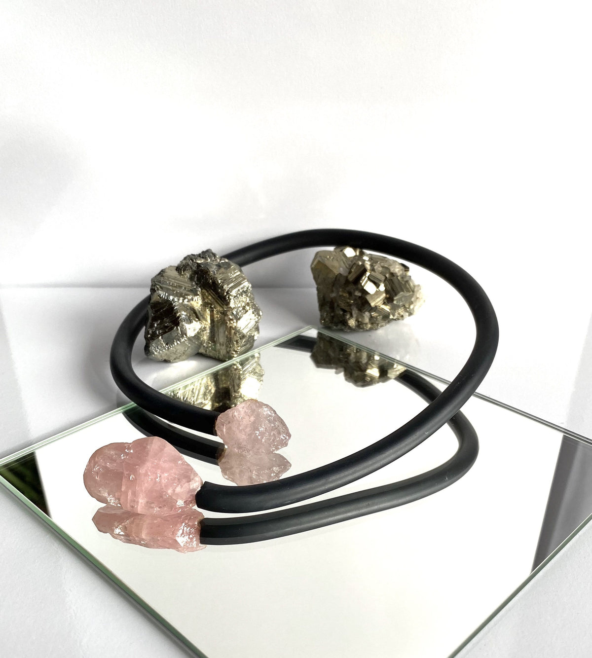 Statement Necklace Rose Quartz