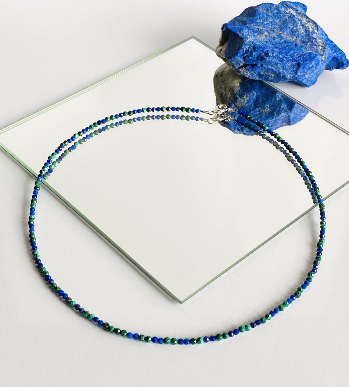 Eye catching Lapislazuli Malachite Necklace AAA