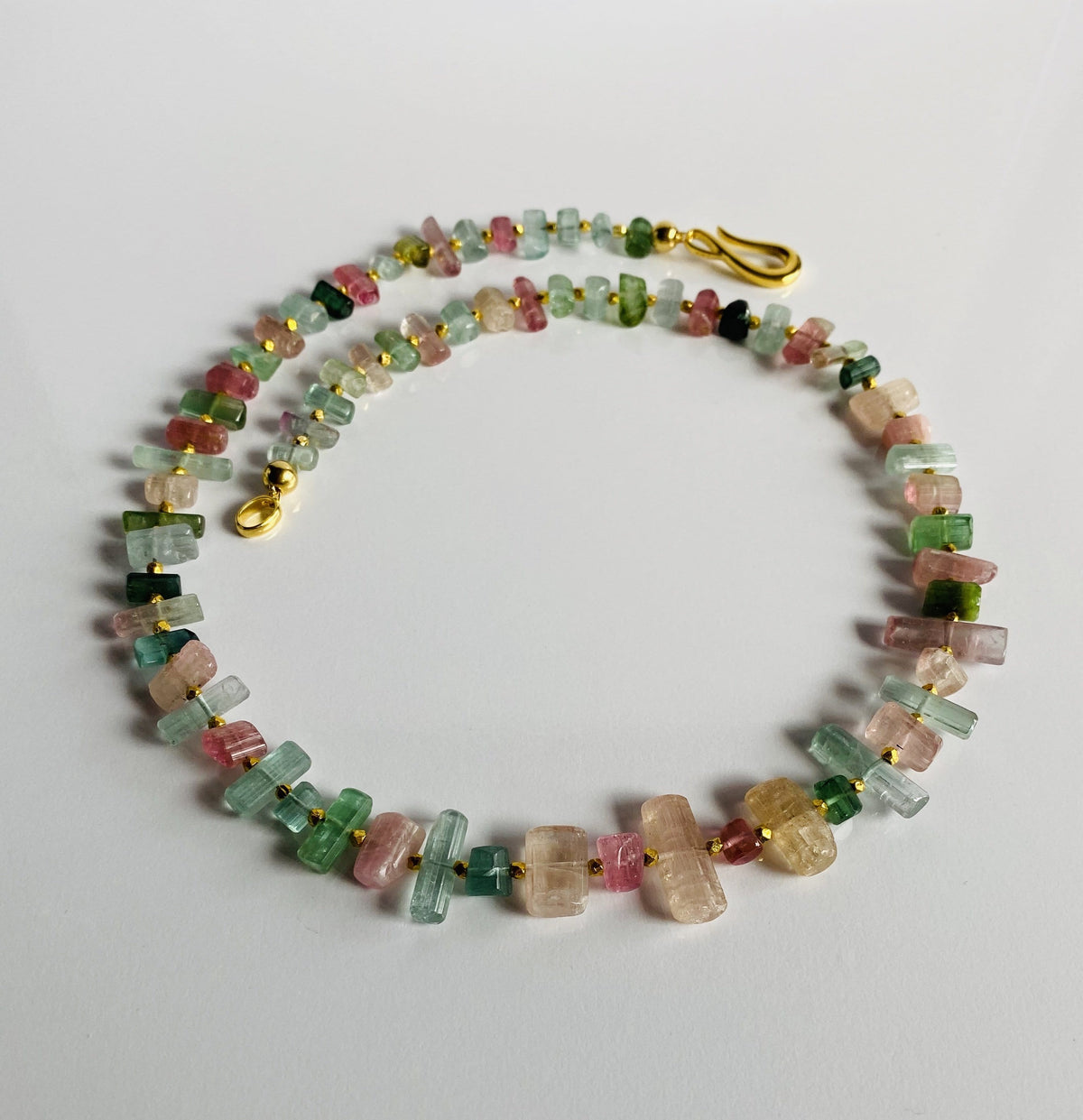 230kt Tourmaline Statement Necklace Multicolor