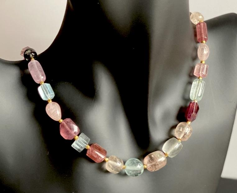 Beryl Tourmaline Necklace